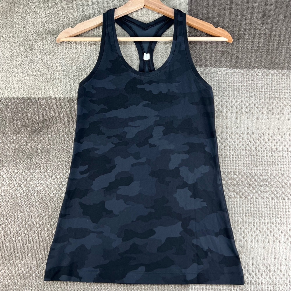 Lululemon Swiftly Tech Racerback Tank Top 2.0 Camo Heritage 365 Black Size 6